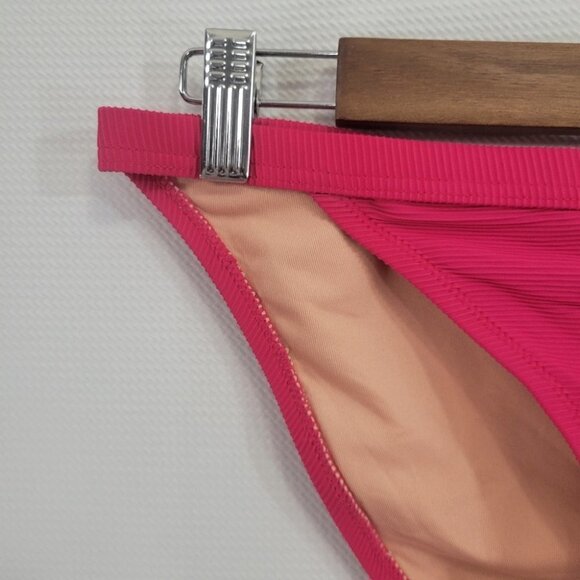 NEW J. Crew Hot Pink Swim Bottom size Medium - Picture 2 of 11